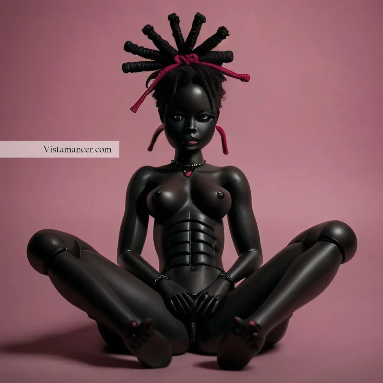 African doll sitting