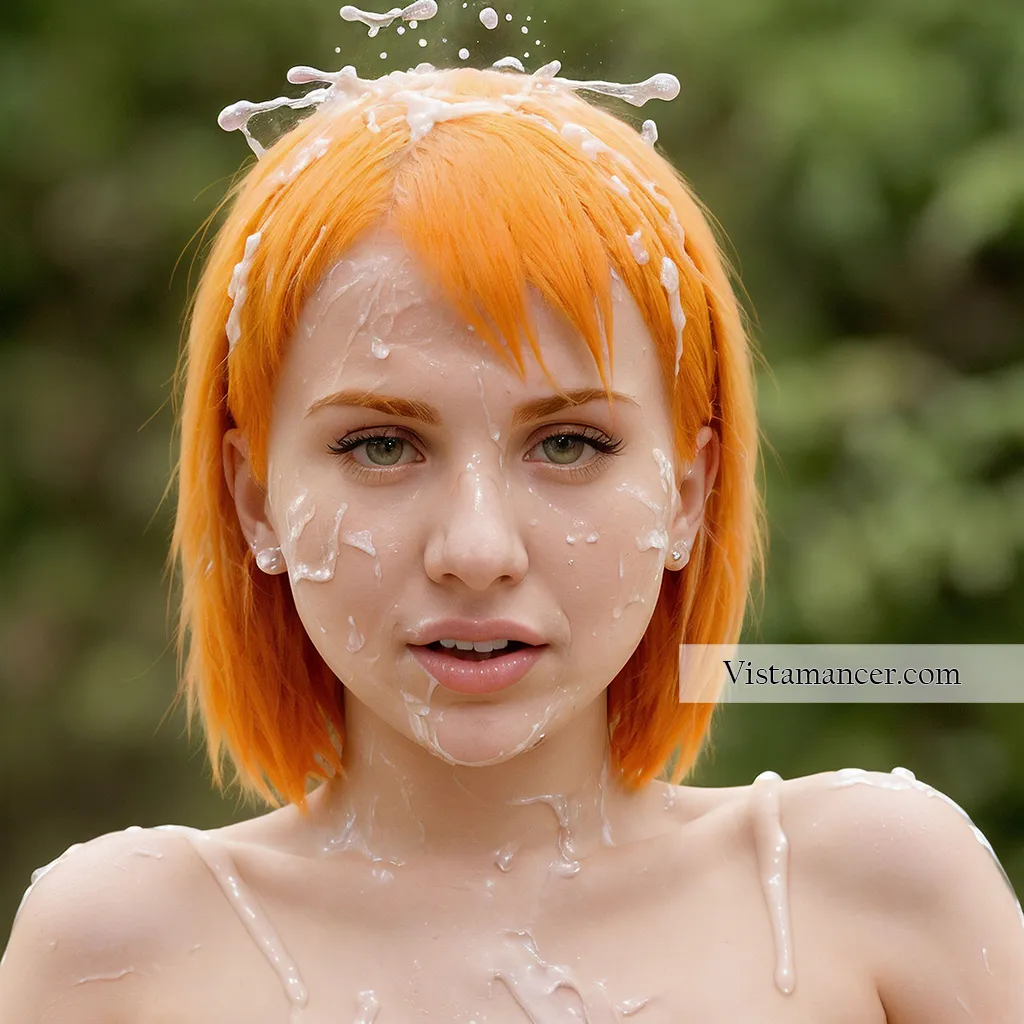 Hayley covered in cum