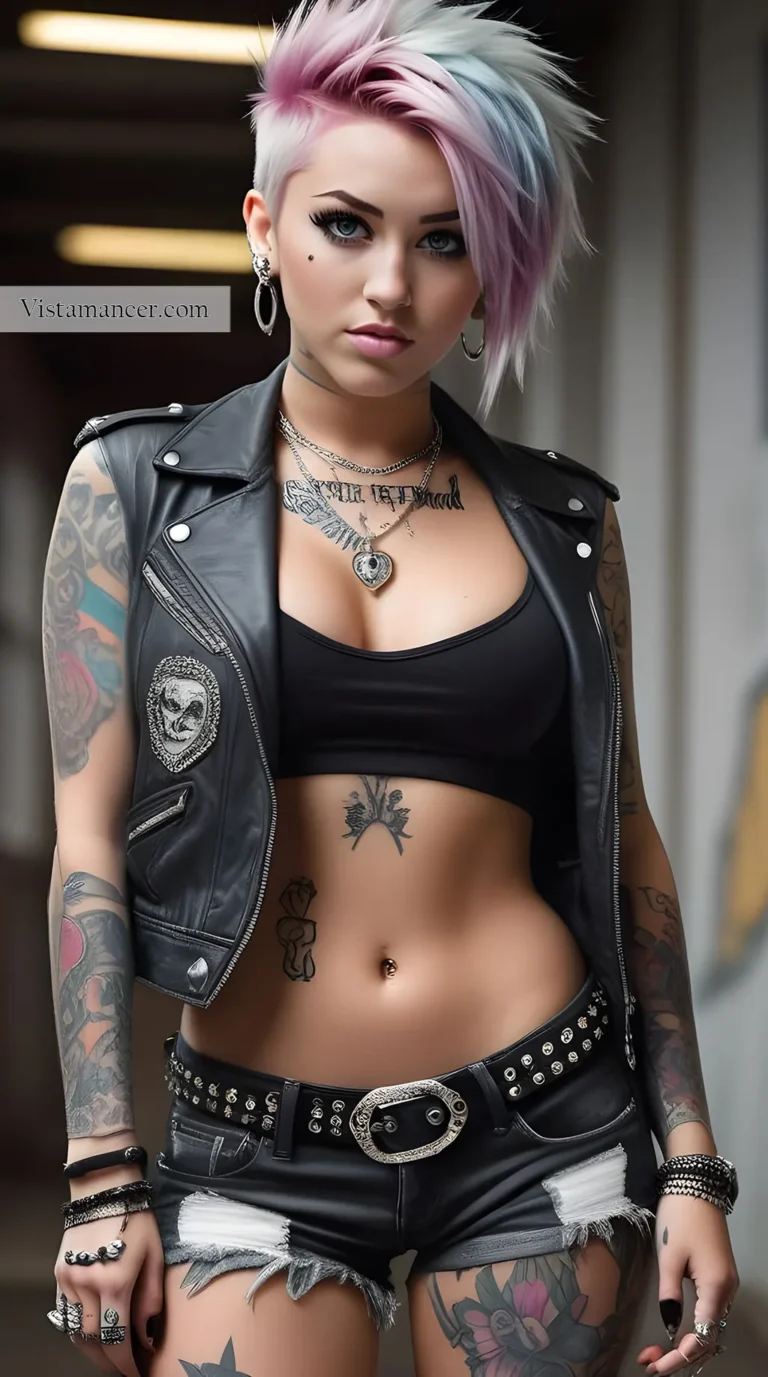 Miley Cyrus as a goth girl