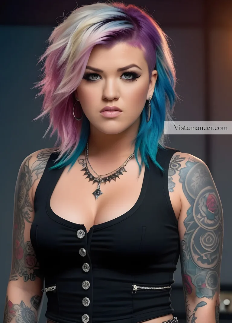 Kelly Clarkson as a goth girl