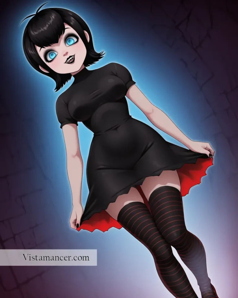 2502 (16) Elegance in the shadows, Mavis captivates with a haunting beauty that’s as timeless as the night itself 1/3