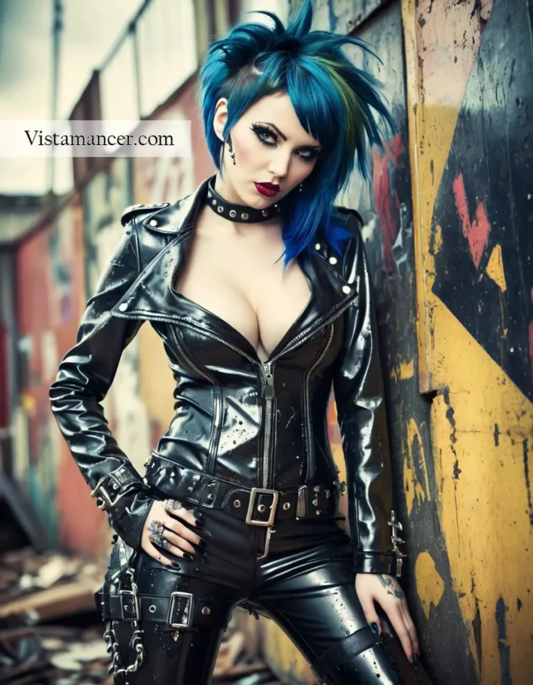 2502 (42) Shrouded in mystery with a touch of bold blue, she walks through the shadows, effortlessly owning the streets