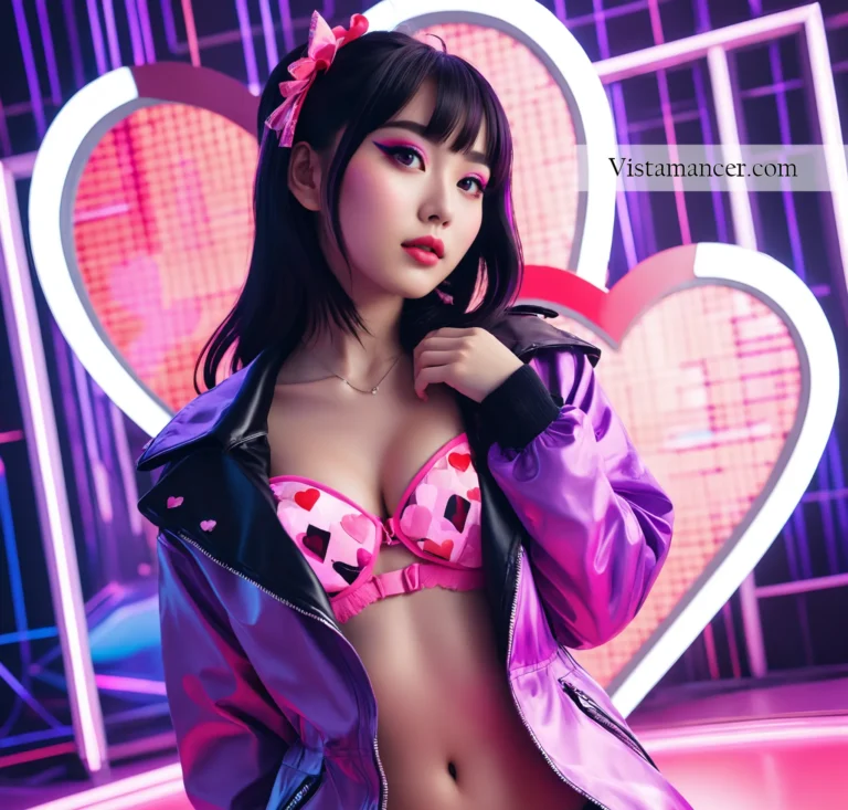 2502 (78) Blurring the lines between digital distortion and style, she's rewriting the rules of glitchcore with every step