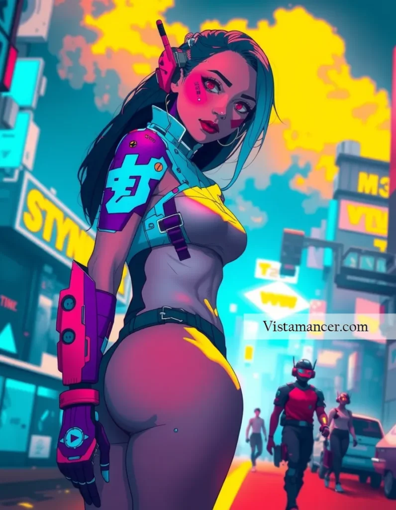 25031 (5) City lights and neon vibes—glowing with unstoppable energy - Vistamancer AI Art