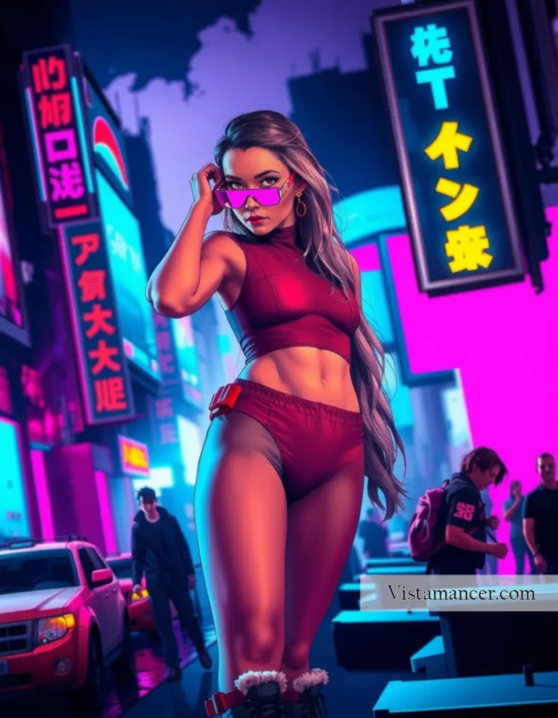 25031 (52) Pink shades on, future unlocked - Vistamancer AI Art