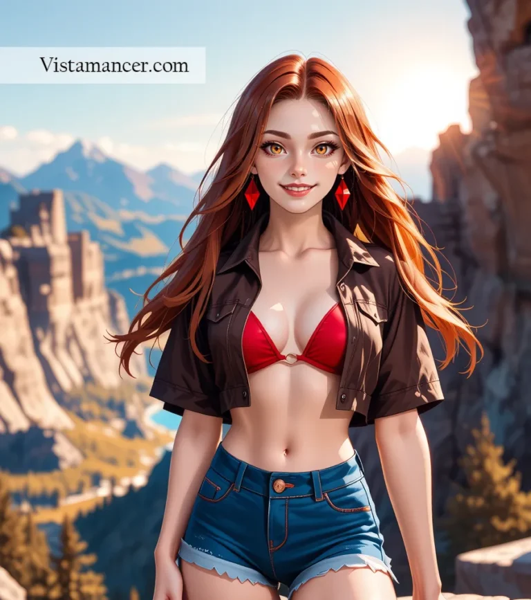 25031 (7) Fiery beauty meets endless horizons—wild, free, and unstoppable - Vistamancer AI Art
