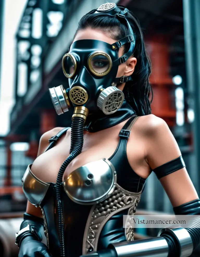 25031 (8) Dark beauty in a dystopian world—grit, mystery, and resilience - Vistamancer AI Art