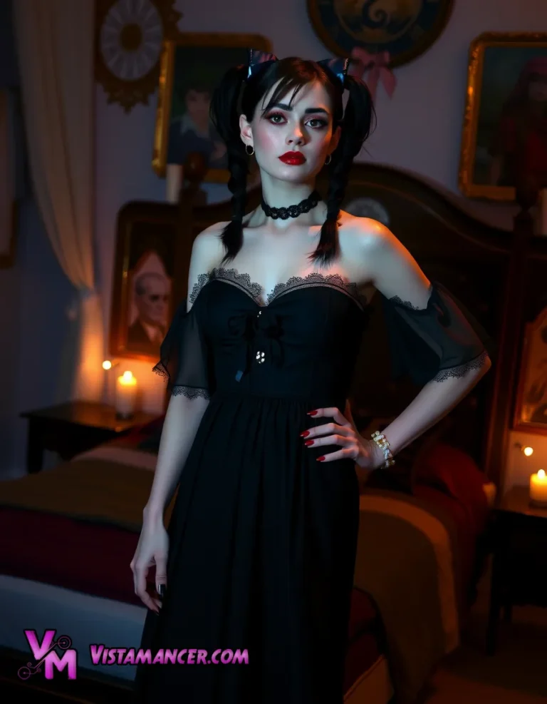 2504 (1) Elegance in Shadows: A Gothic Vision
