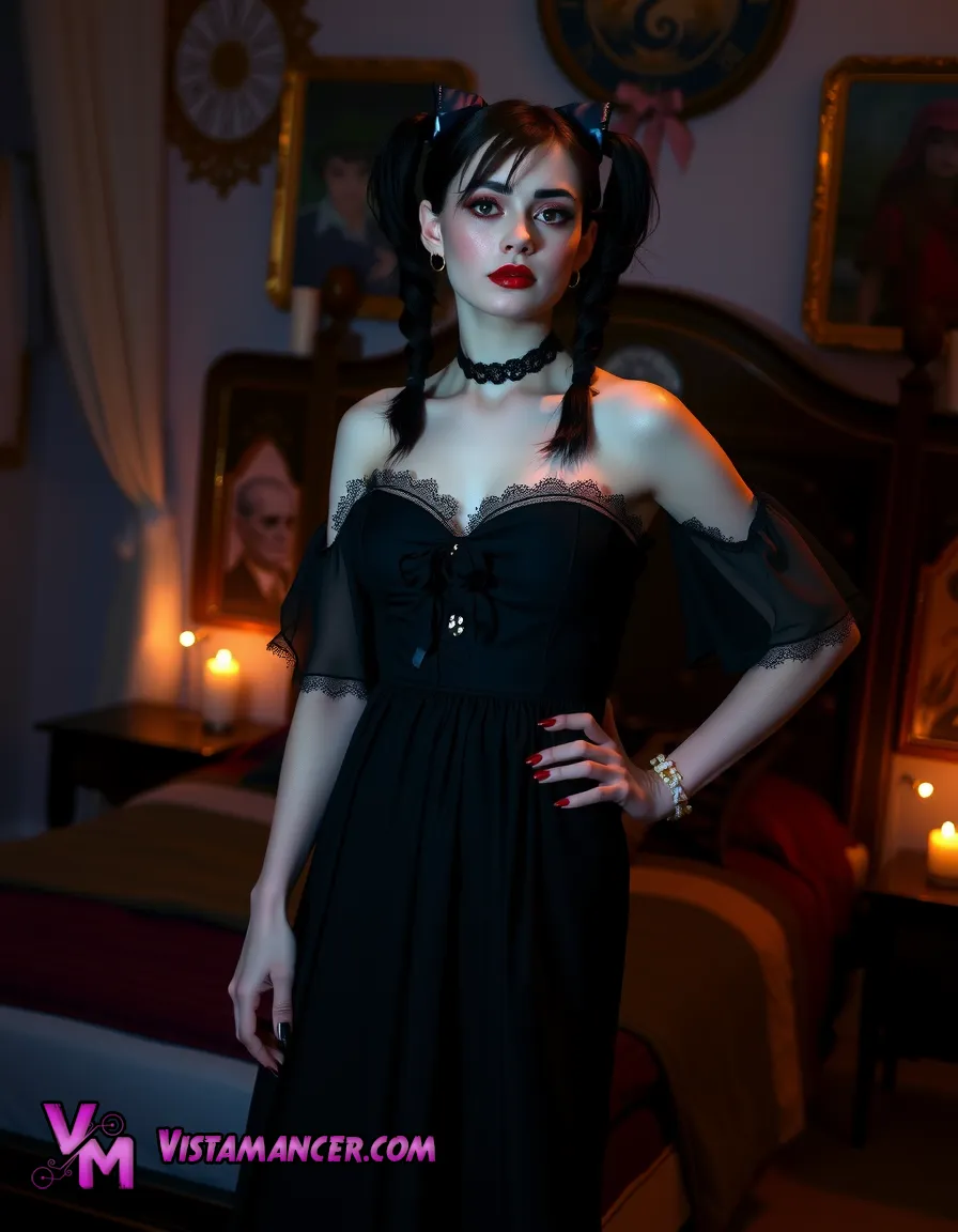 2504 (1) Elegance in Shadows: A Gothic Vision