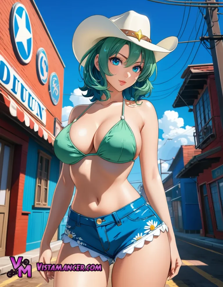 Green in the Dust: The Cowgirl Who Stood Alone - Vistamancer AI Art