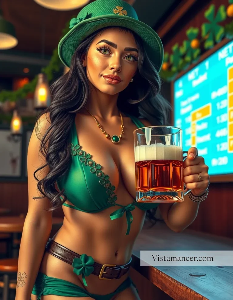 paddys (5) Dressed in green and feeling like a Celtic queen - Vistamancer AI Art