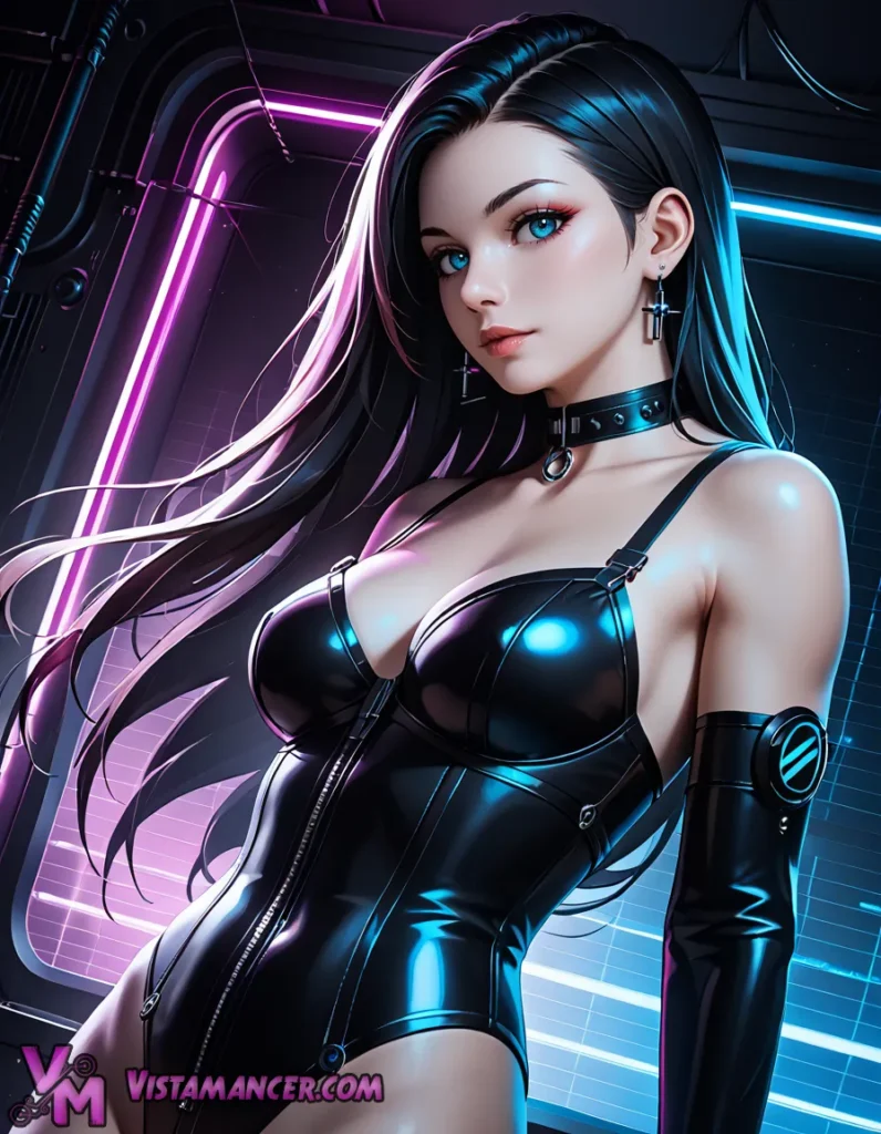 Shadow Circuit Queen - Vistamancer AI Art