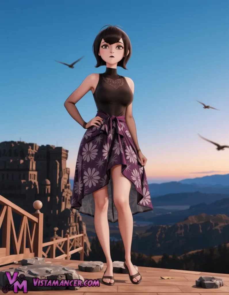 Twilight Elegance at the Edge of the World - Vistamancer AI Art