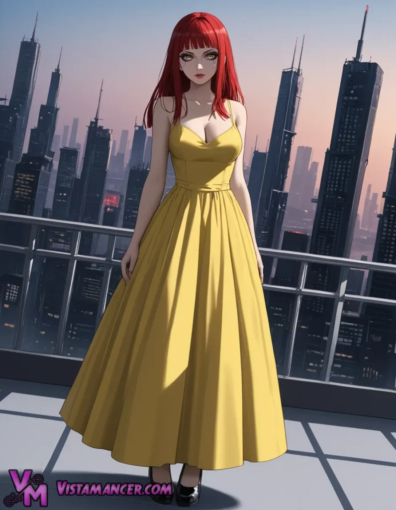 Golden Elegance Among City Shadows - Vistamancer AI Art