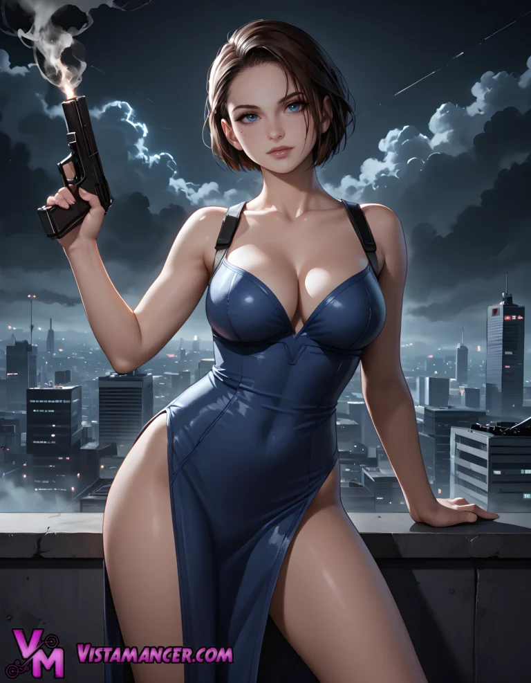 Midnight Heat on the City Rooftop - Vistamancer AI Art