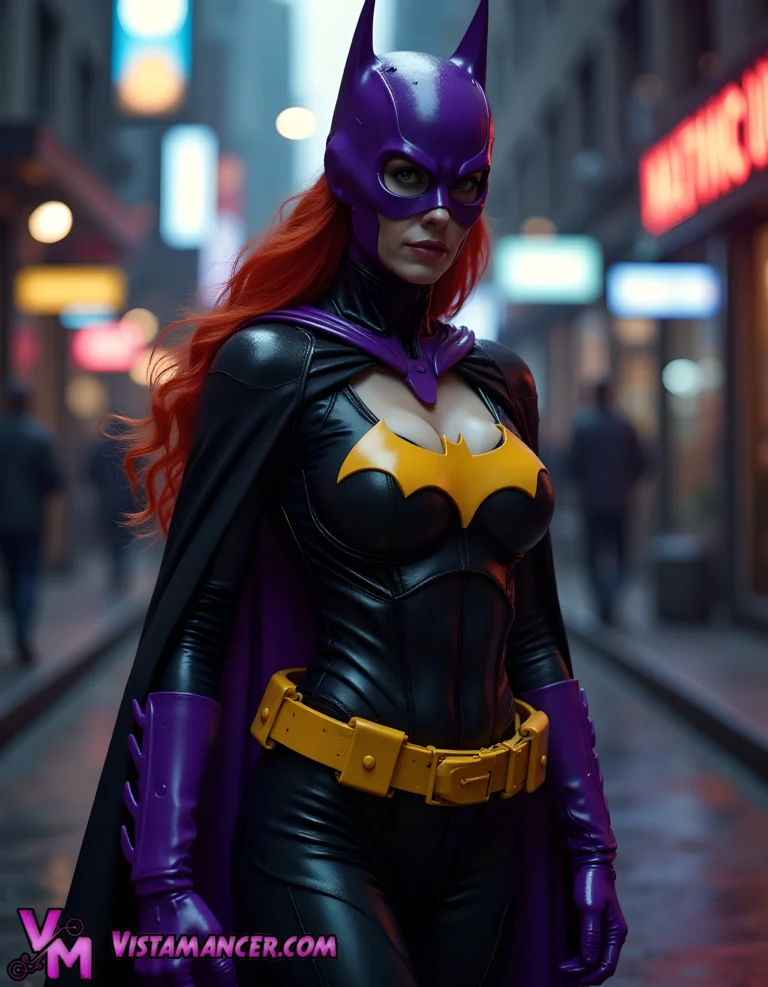 Shadows Fall and Batgirl Rises - Vistamancer AI Art