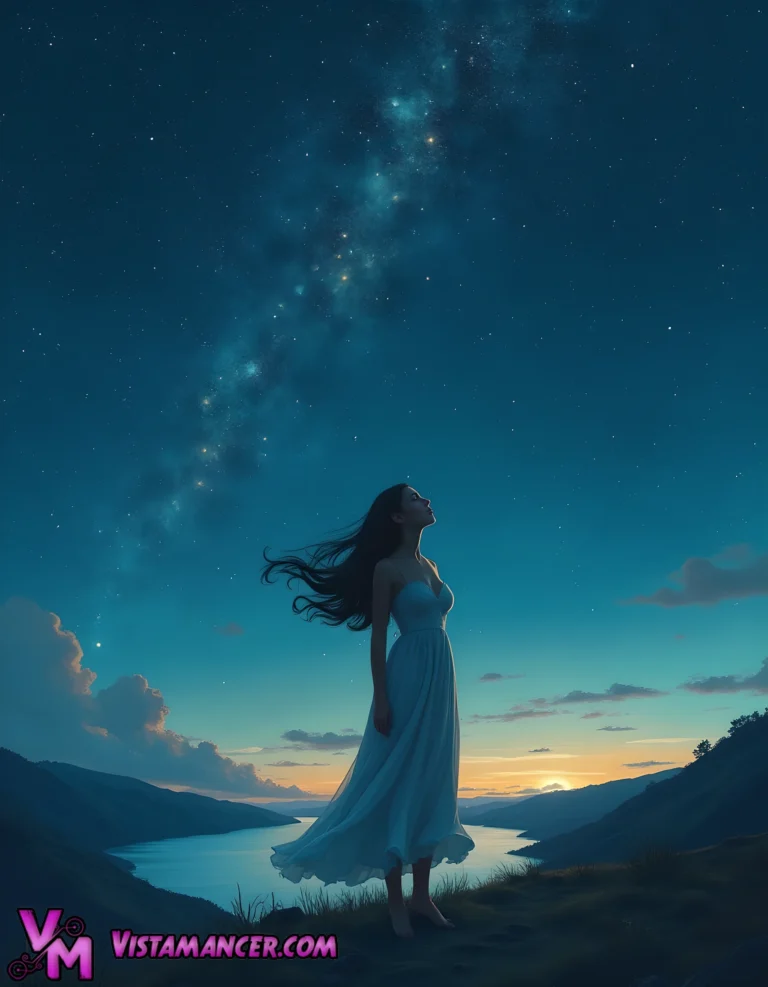 Whispers of the Cosmic Dreamer - Vistamancer AI Art