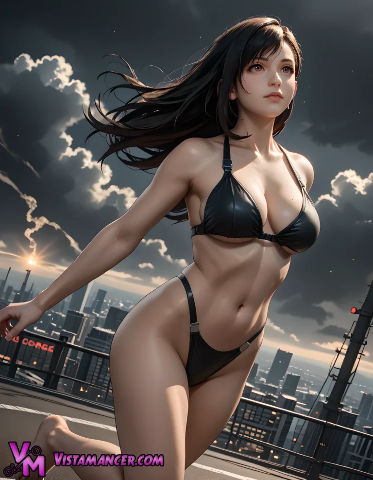 Twilight Grace Over the City Skyline - Vistamancer AI Art