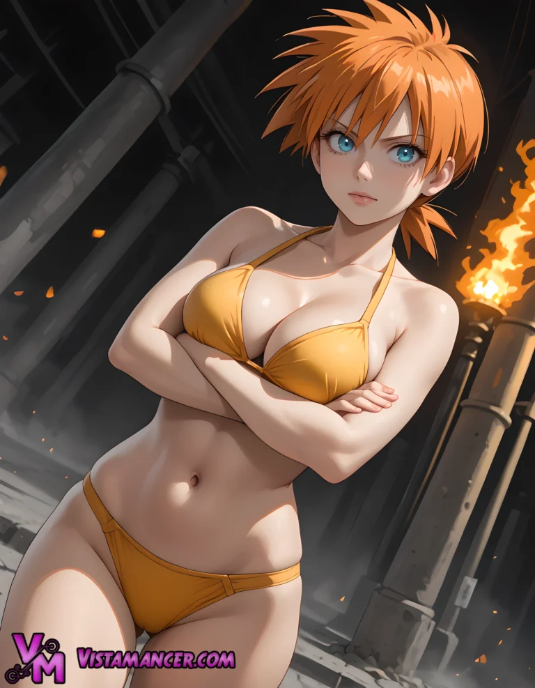 Misty's Aquatic Triumph - Vistamancer AI Art