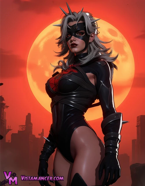 Malice — the dark and powerful alter ego of Susan Storm - Vistamancer AI Art