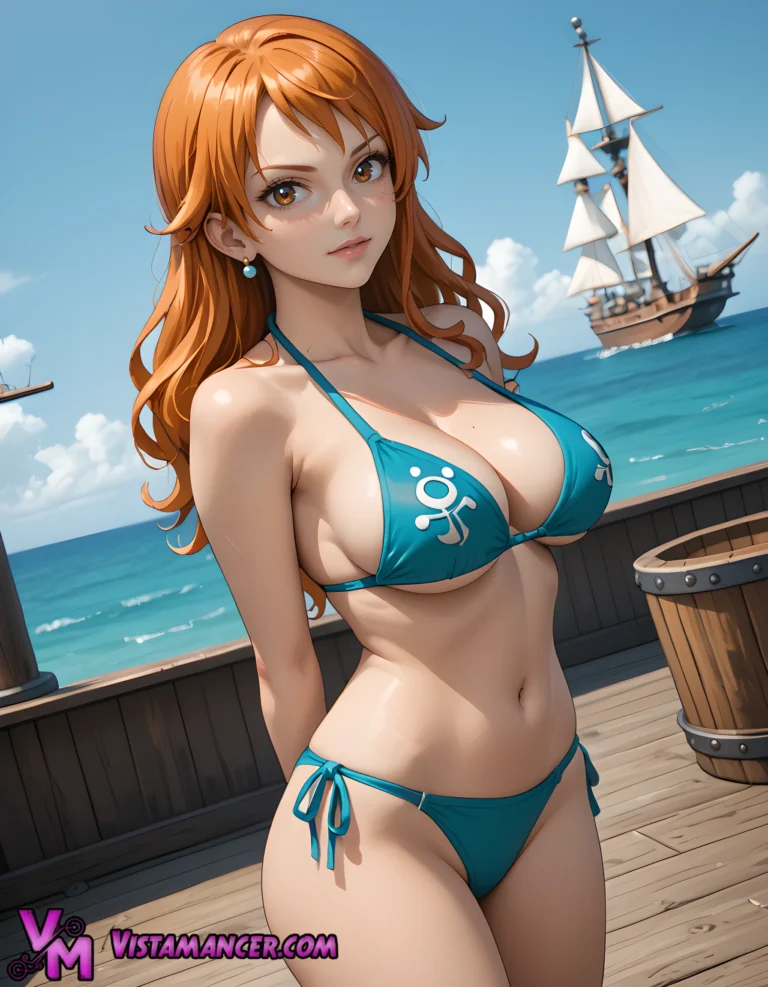Nami's Ocean Temptation - Vistamancer AI Art