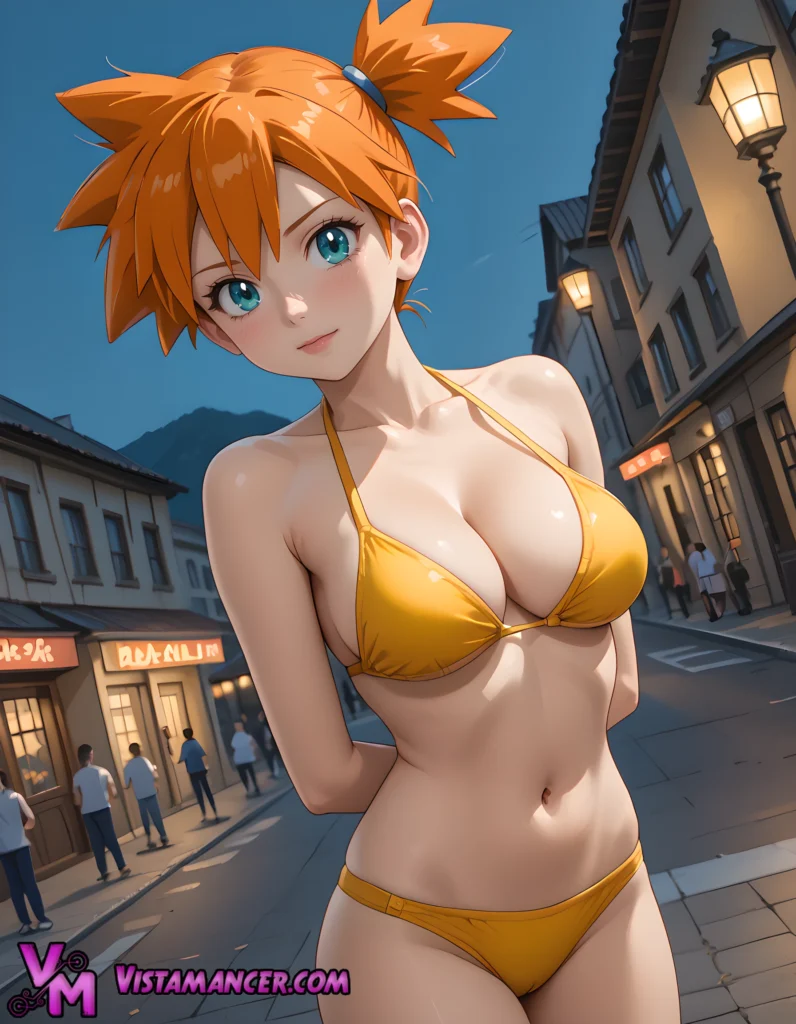 Misty's Twilight Street Allure - Vistamancer AI Art