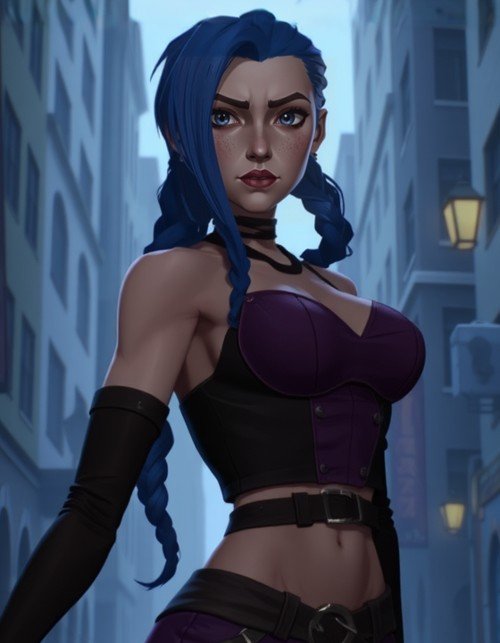 Jinx Chaos Unleashed - Vistamancer AI Art
