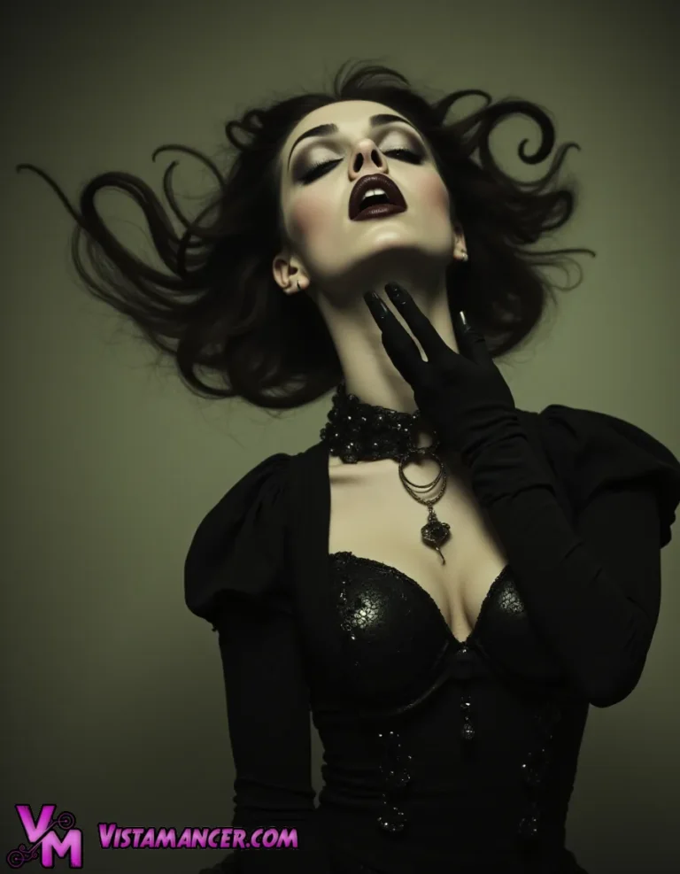 Gothic Siren's Dark Ecstasy - Vistamancer AI Art