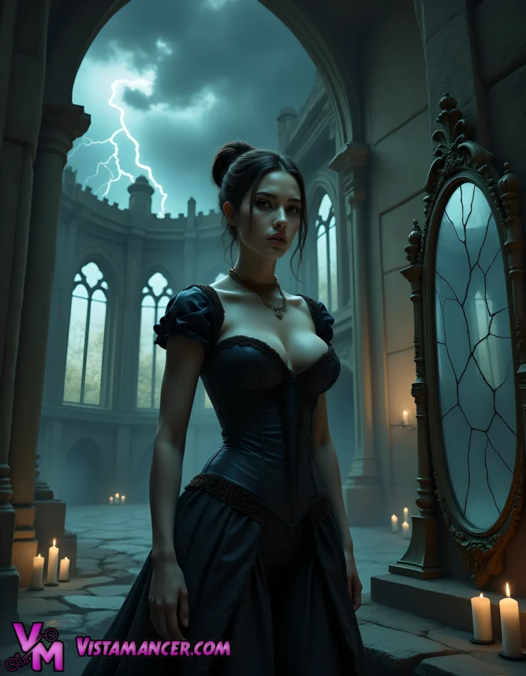Phantom of the Abandoned Asylum - Vistamancer AI Art