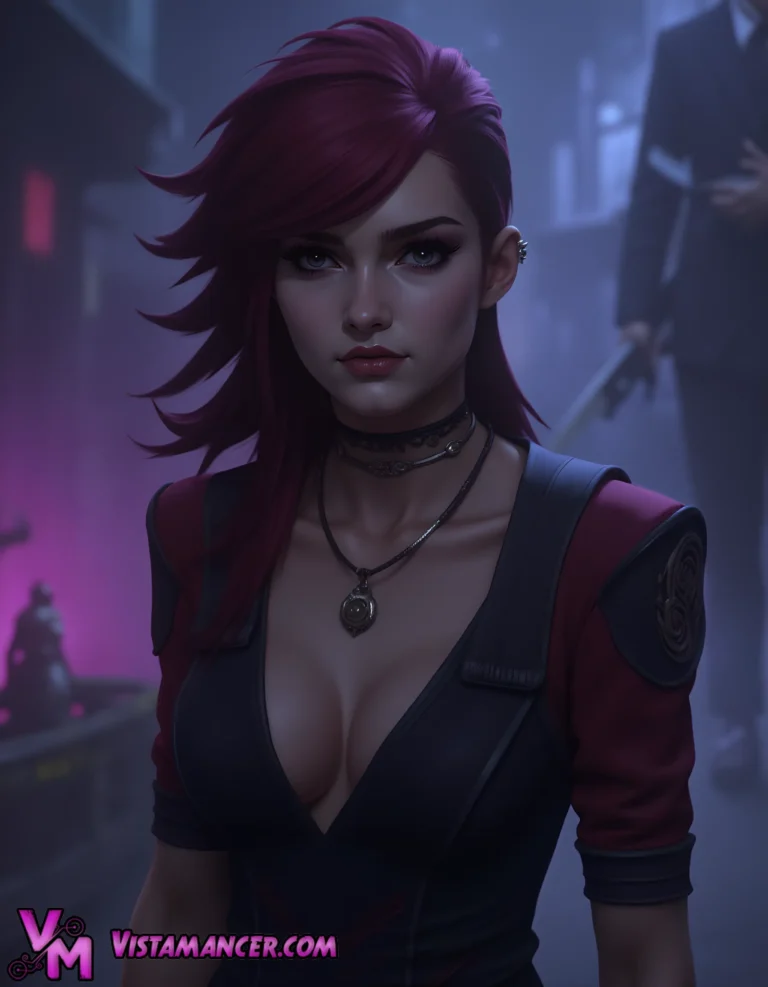 Vi Rising from the Shadows - Vistamancer AI Art