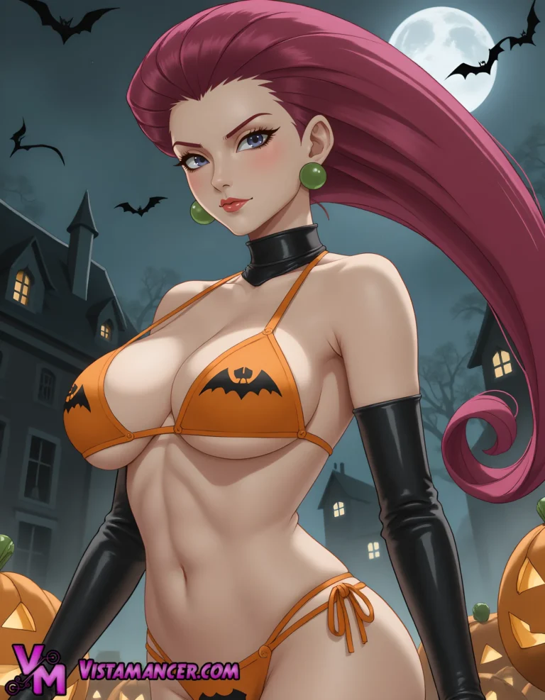 Unveiling Jessie's Halloween Magic - Vistamancer AI Art