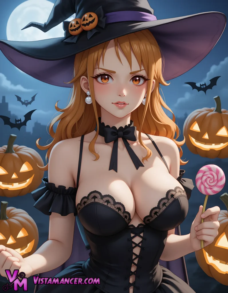 Nami’s Bewitching Witchcraft Lights Up Night - Vistamancer AI Art