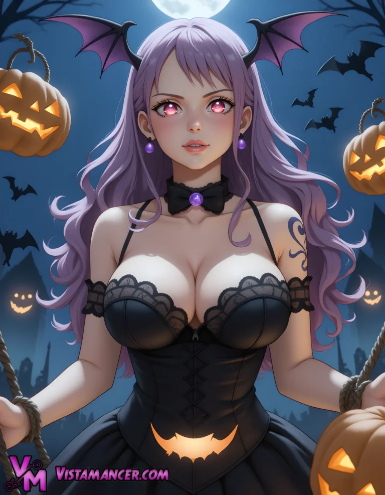 Mystical Sorceress Commands the Night - Vistamancer AI Art