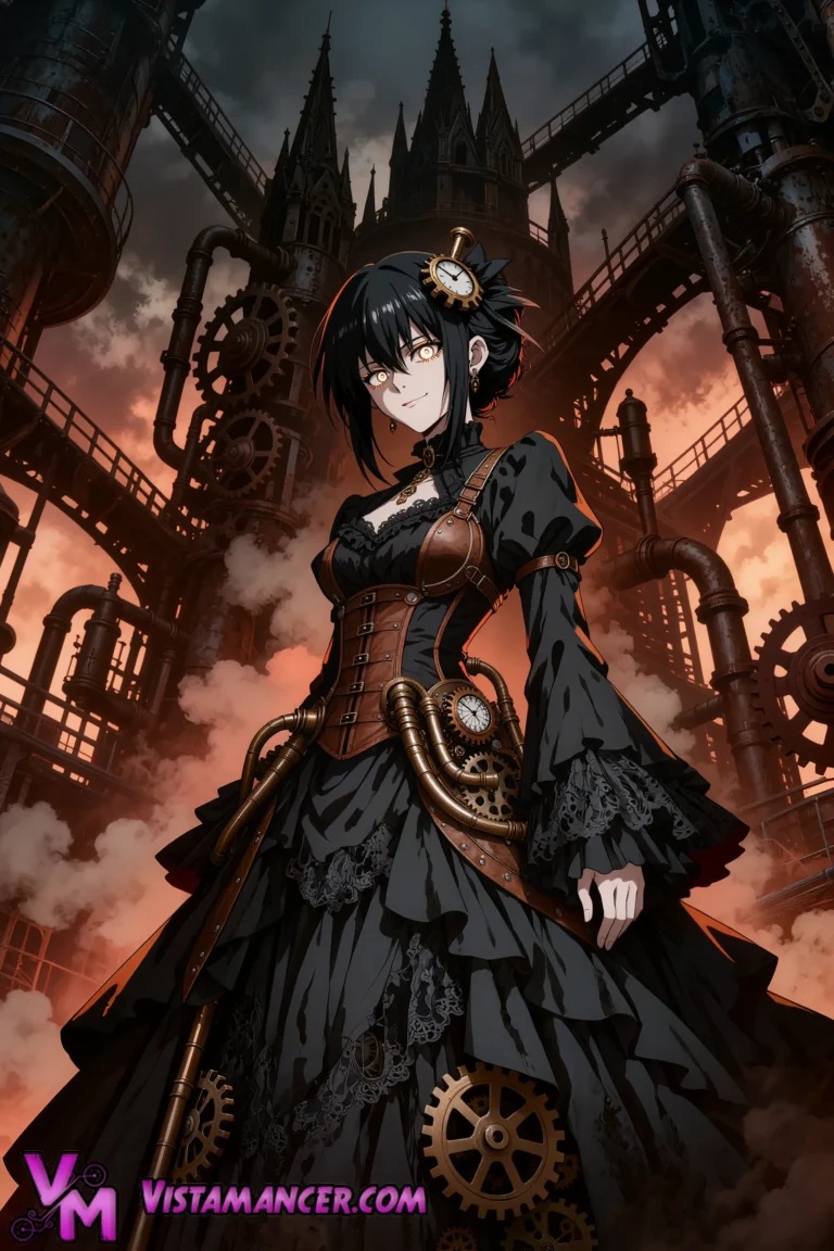Clockwork Duchess of the Iron Spires - Vistamancer AI Art