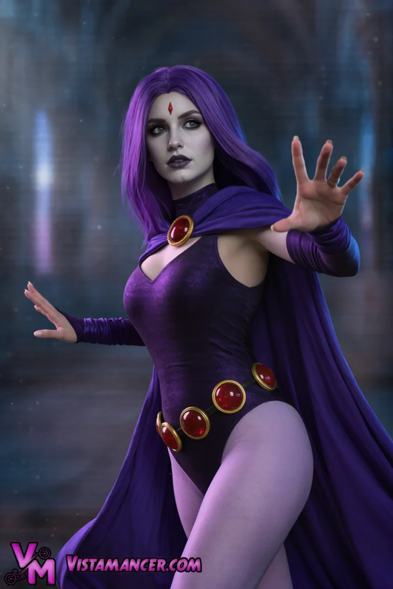 Mystic Raven Unleashes Forbidden Power in the Twilight Storm - Vistamancer AI Art