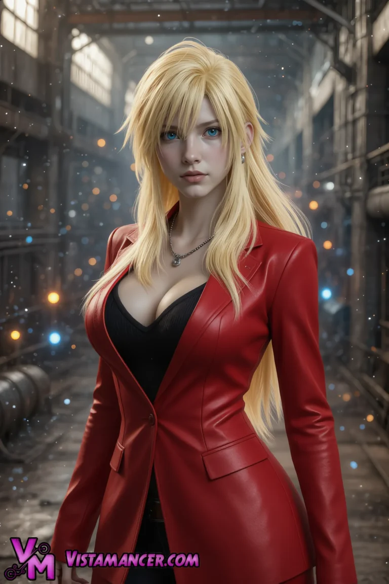 Captivating Crimson Enforcer - Vistamancer AI Art