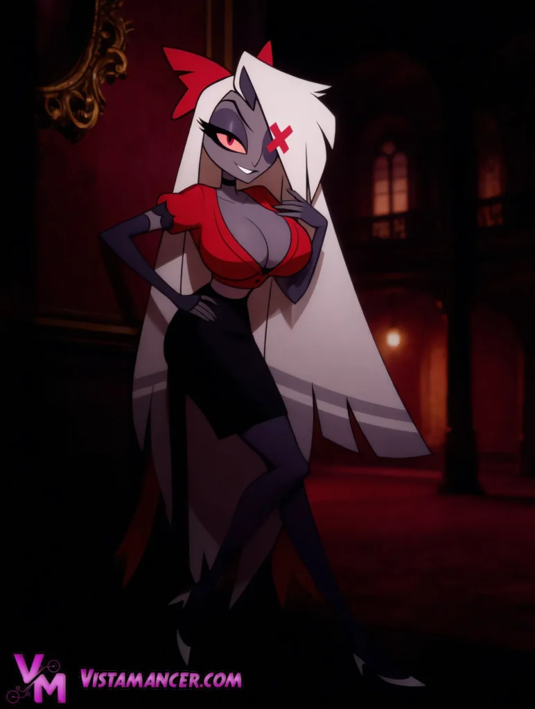 Vaggie Strikes a Confident Pose - Vistamancer AI Art