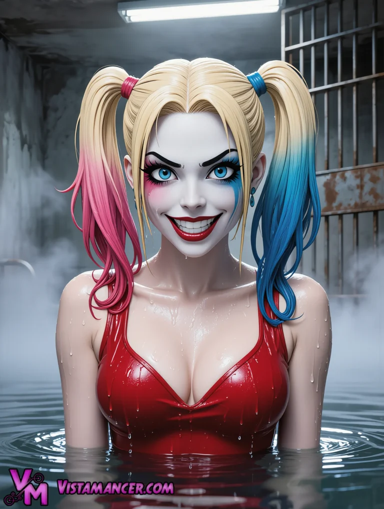 Wet and Wild Behind Bars - Vistamancer AI Art