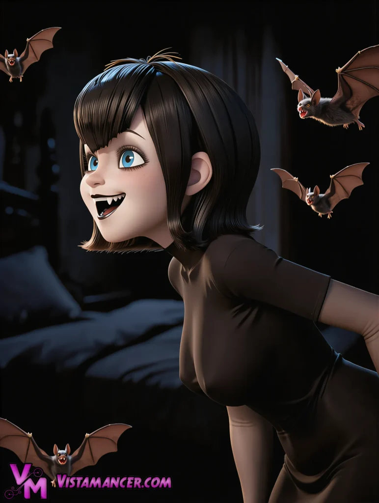 Mavis Lights Up the Dark - Vistamancer AI Art