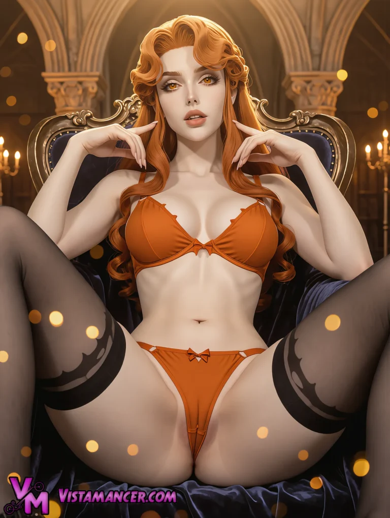 Lenore Reign of the Diplomatic Vampire Council Sovereign - Vistamancer AI Art
