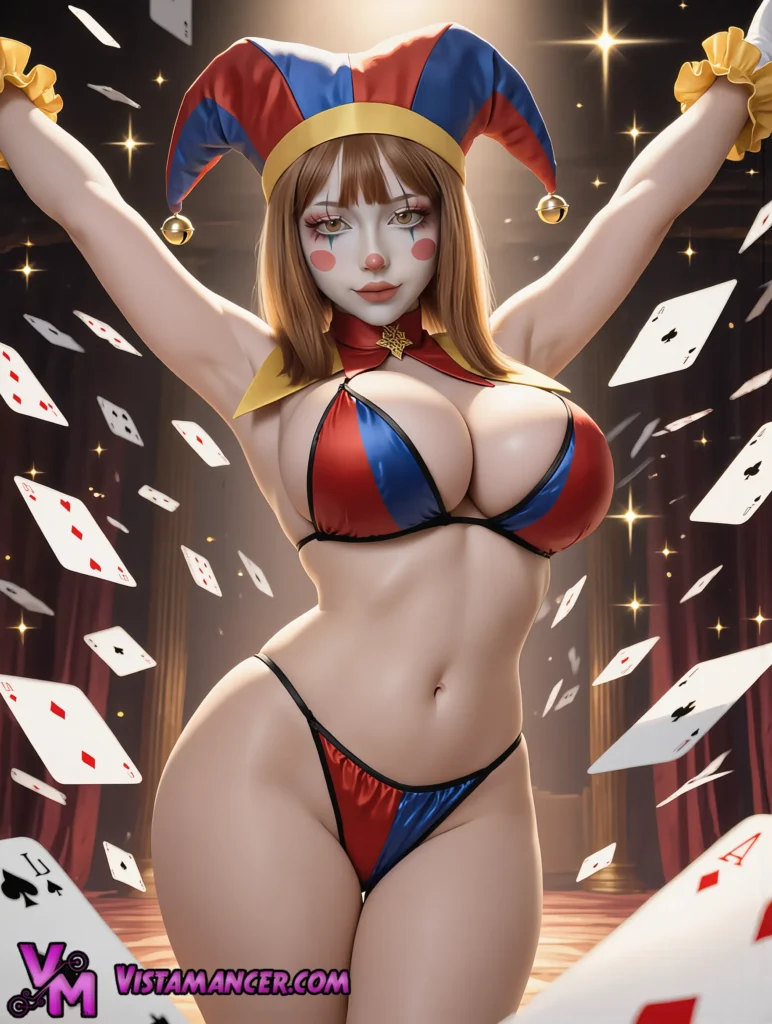 Pomni Takes Center Stage - Vistamancer AI Art